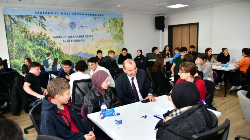 Trabzon'da Öğrenciler 'Tabiat ve Yaşanabilir Çevre' İçin Yarıştı