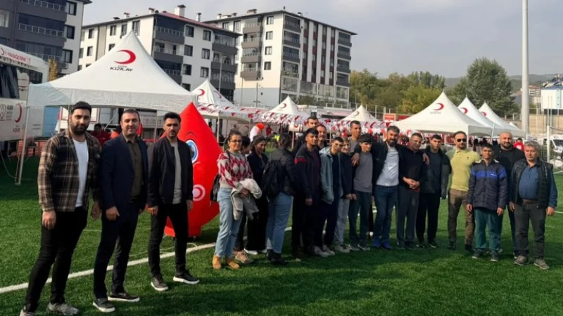 Tunceli'de 'Kanımızla Hayat, Fidanımızla Nefes Olalım' Kampanyasına Destek