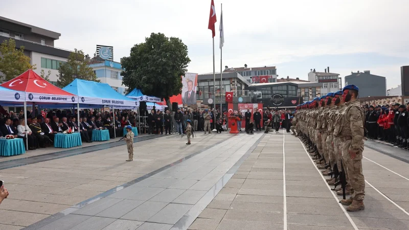 Çorum'da 29 Ekim Cumhuriyet Bayramı Coşkusu