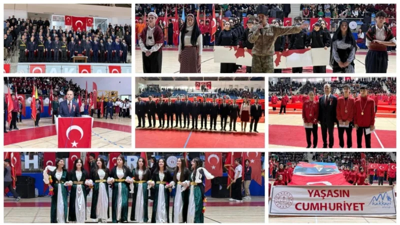 Hakkari'de 29 Ekim Cumhuriyet Bayramı Coşkusu