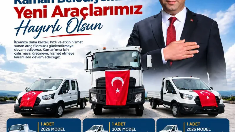 Kaman Belediyesi Araç Filosunu 3 Yeni Araçla Güçlendirdi