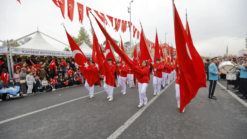 Kayseri'de Cumhuriyetin 103. Yılı Coşkuyla Kutlandı