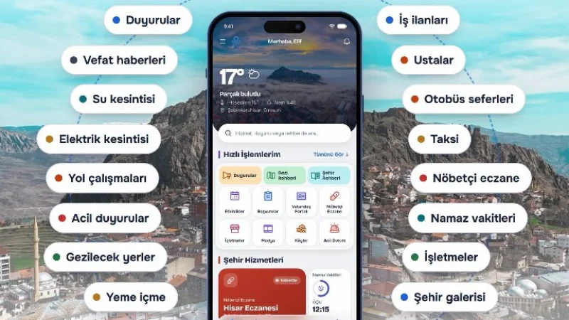 Şebinkarahisar Belediyesi'nden Mobil Uygulama Adımı: 'Şehrim Cebimde' Hizmete Girdi