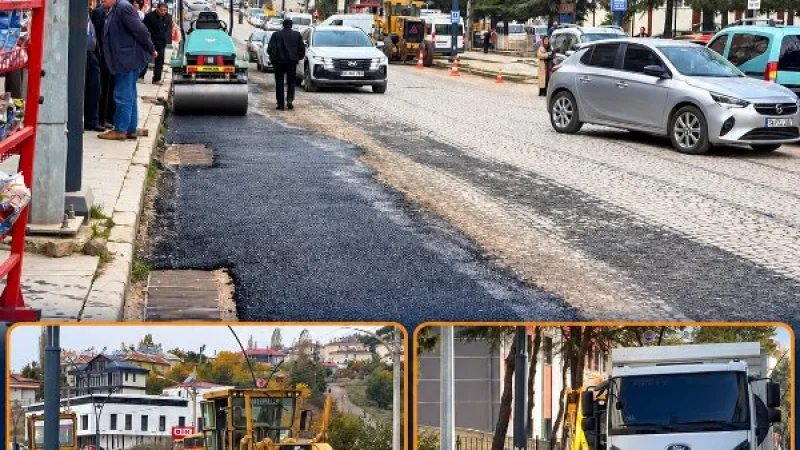 Şebinkarahisar'da Doğalgaz Kazıları Sonrası Asfalt ve Yama Çalışmaları Sürüyor