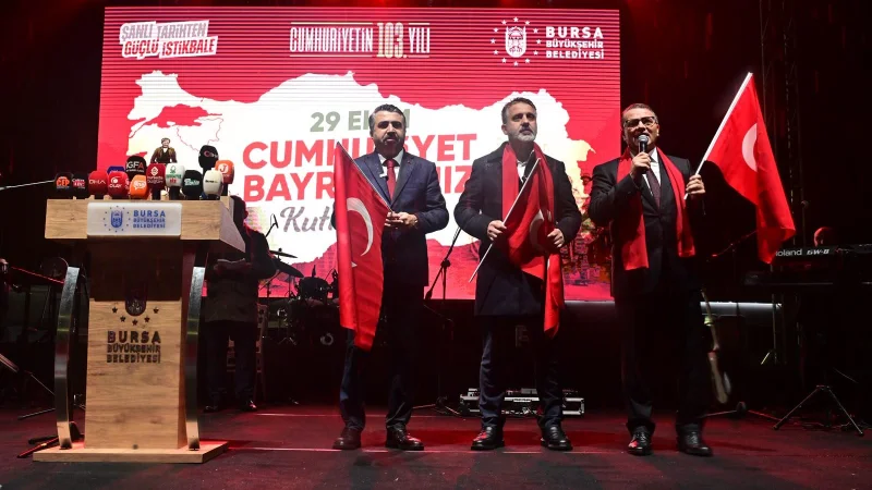 Yıldırım'da 29 Ekim Cumhuriyet Bayramı Coşkuyla Kutlandı