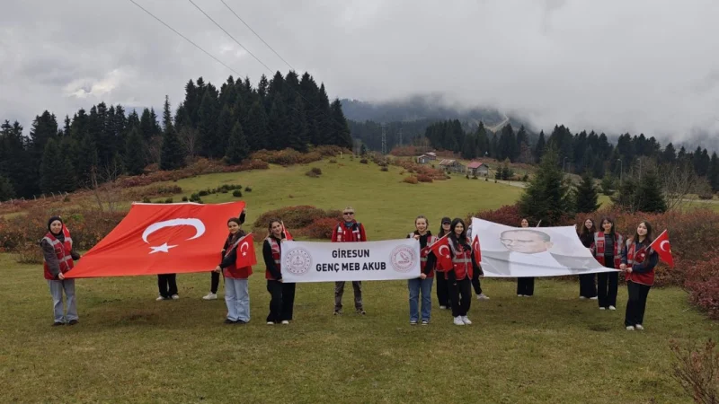 Giresunlu Öğrenciler Cumhuriyet Coşkusunu Yaylalara Taşıdı