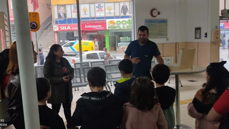 Gümüşhane'de Çocuklar PTT Haftası'nda Kurum İşleyişini Yerinde İnceledi