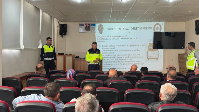 Gümüşhane'de Servis Şoförlerine 'Güvenli Okul Yolu' Eğitimi