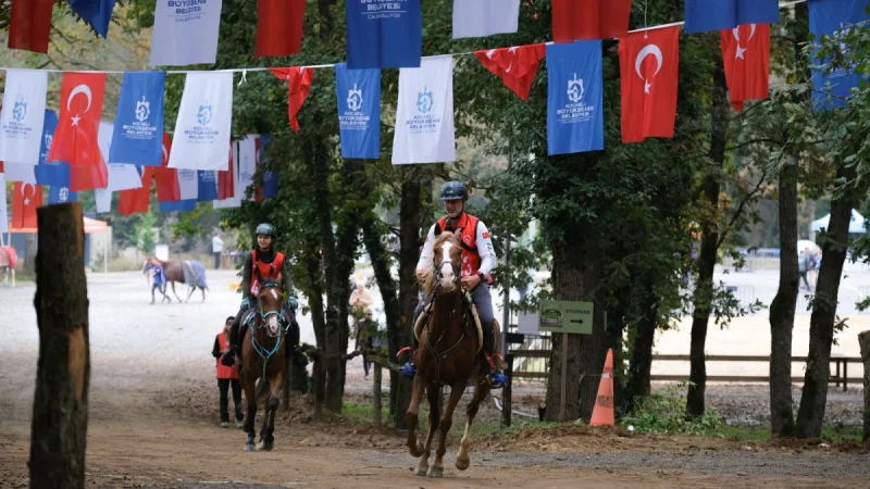 Kocaeli'de Uluslararası Atlı Dayanıklılık Yarışları Düzenlendi