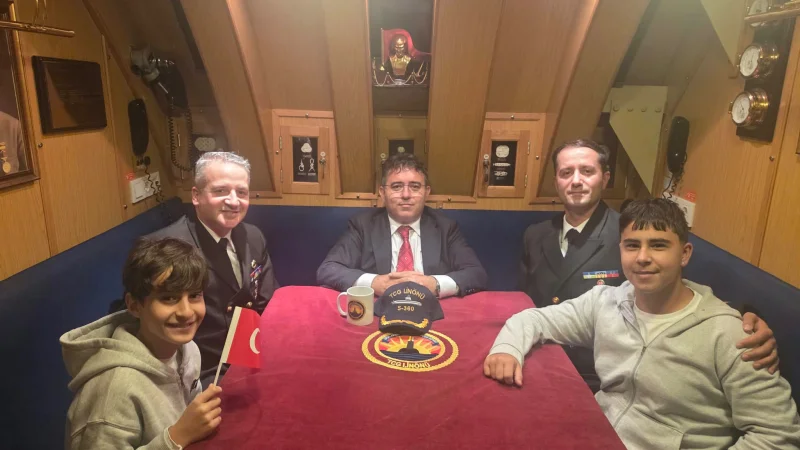 Marmaris Kaymakamı Nurullah Kaya'dan TCG I. İnönü Denizaltısı'na Ziyaret