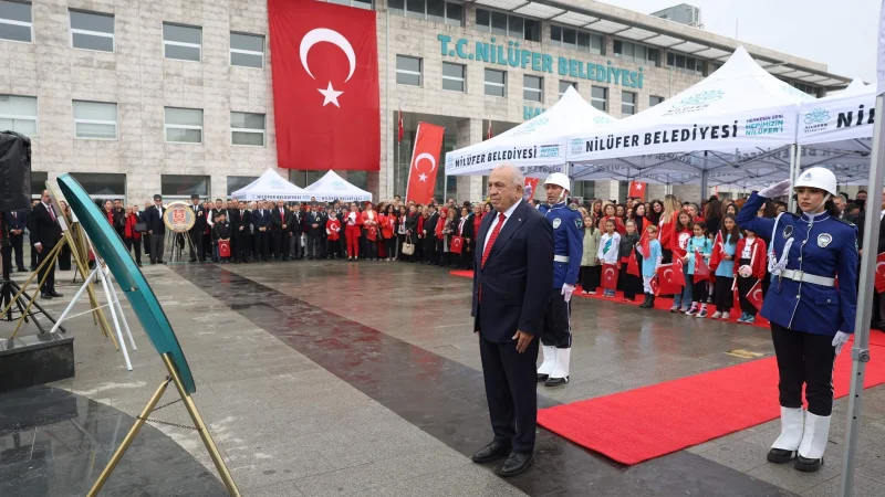 Nilüfer'de Cumhuriyet Bayramı'nın 103. Yıl Coşkusu Törenle Başladı