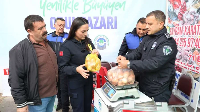 Odunpazarı'nda Pazarlarda Elektronik Tartı Denetimi