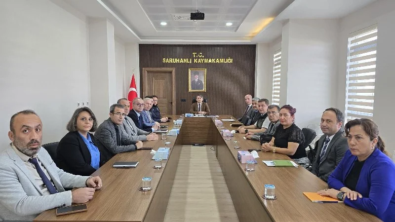 Saruhanlı'da İlçe İdare Şube Başkanları Toplantısı Gerçekleştirildi