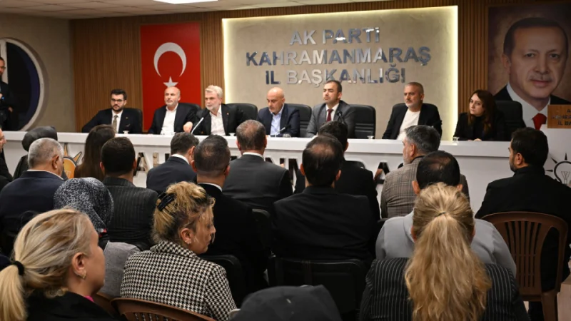 Kahramanmaraş'ta Onikişubat Yatırımları Değerlendirildi