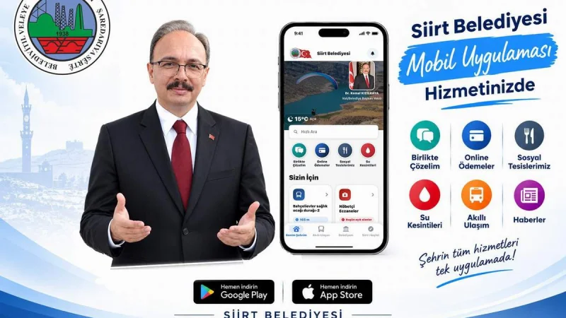 Siirt Belediyesi'nden Dijital Dönüşüm Hamlesi: Mobil Uygulama Hizmete Girdi